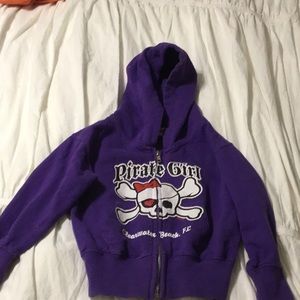Pirate girl zip up hoodie – Clearwater Florida